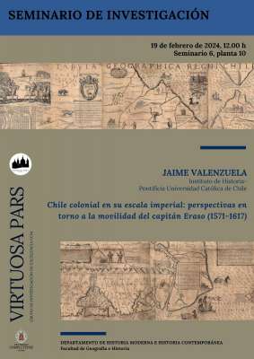 Seminario de Investigación con Jaime Valenzuela (Instituto de Historia-Pontificia Universidad Católica de Chile)